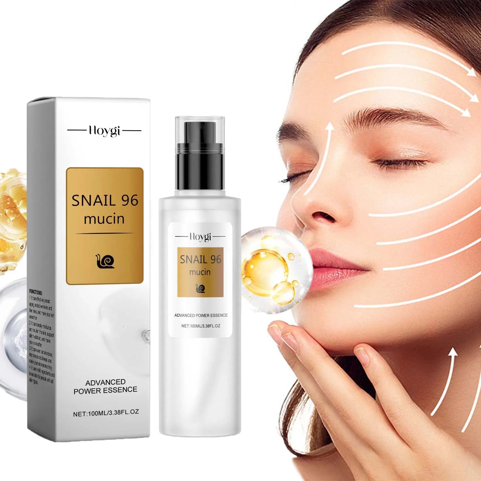 Precious Snail 96 Mucin Power Essence Smoothing Wrinkle Repairing Lift Firm Fade Fine Lines Brightening Skin Care Moisturizing Zpaxo
