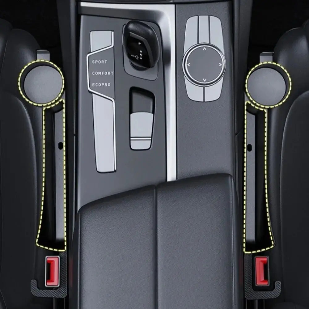 4 in 1 Multi-functional Car Seat Gap Organizer Hook Belt Dual Slot Organizer With Cup Holder Universal Design Gap Filler Strip Zpaxo