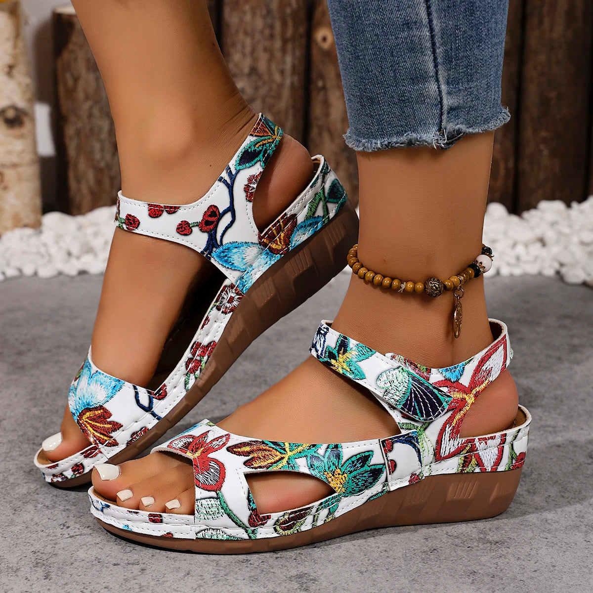 Women Anti-slip Comfortable Sandals Platform Outdoor Casual Shoes Zpaxo