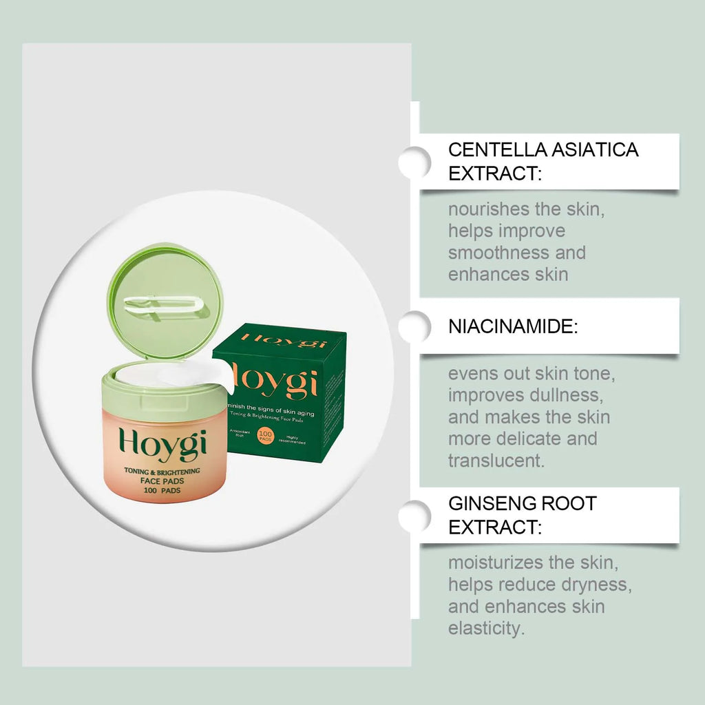 Centella Asiatica Cotton Pads – Hydrating Anti-Acne Face Pads Face Treatment Pads Zpaxo