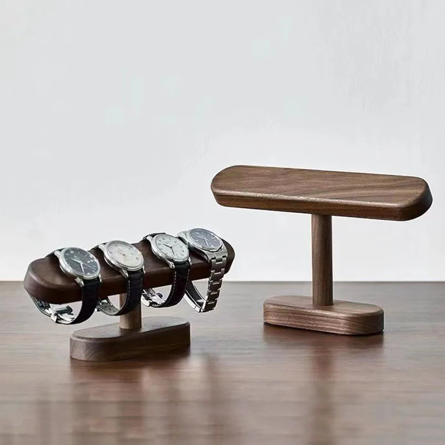Solid Walnut Wood Watch & Bracelet Display Stand Watch Display Stand Zpaxo