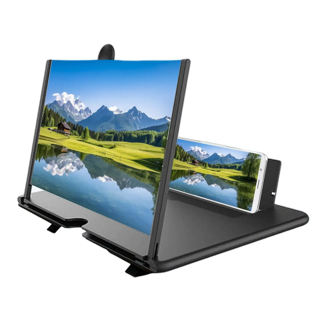 Portable Phone Screen Magnifier Foldable Stand Pull Out Holder