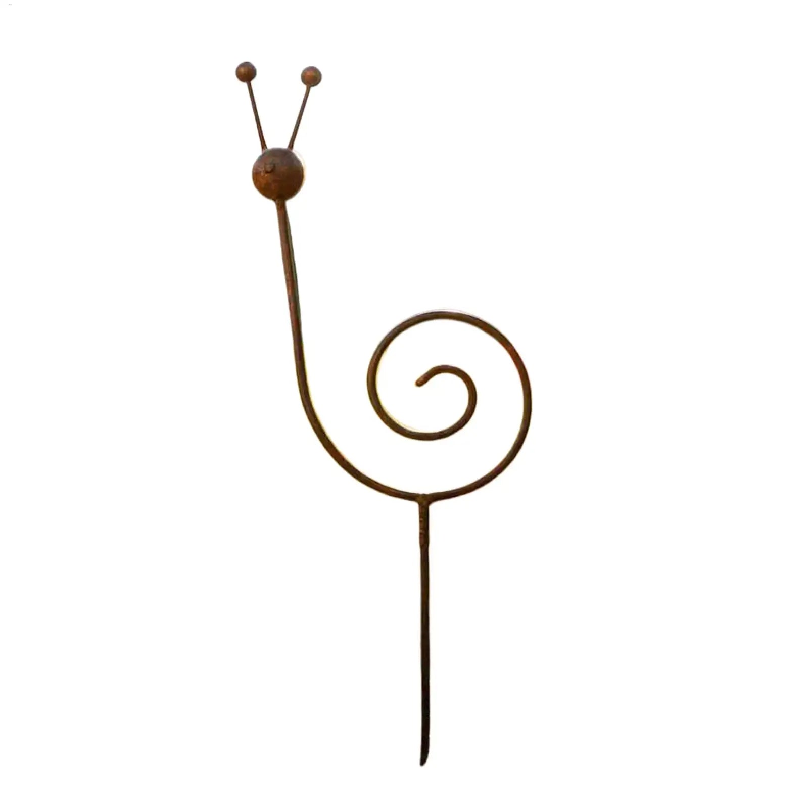 Snail Shape Metal Plant Stakes – Vintage Decorative Garden Support Decorative Garden Stake Zpaxo
