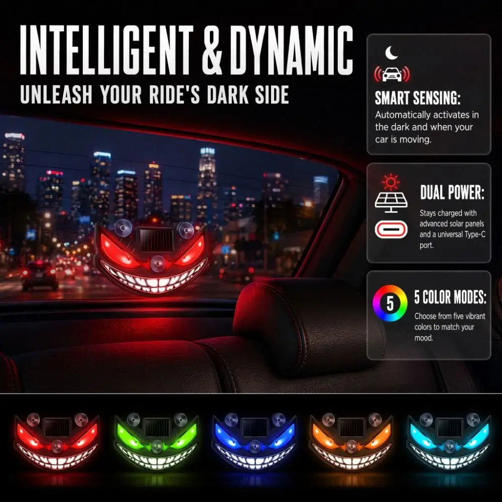 Blinking Moving Eyes Solar Demon Eye Light Suction Cup Installation Zpaxo