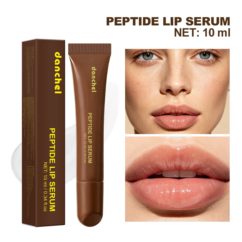 Peptide Lip Serum Instant Hydration Deep Nourishment Anti-Oxidation Smooth Fine Lines Plumping High Gloss Glass Lip Makeup Zpaxo 1pc