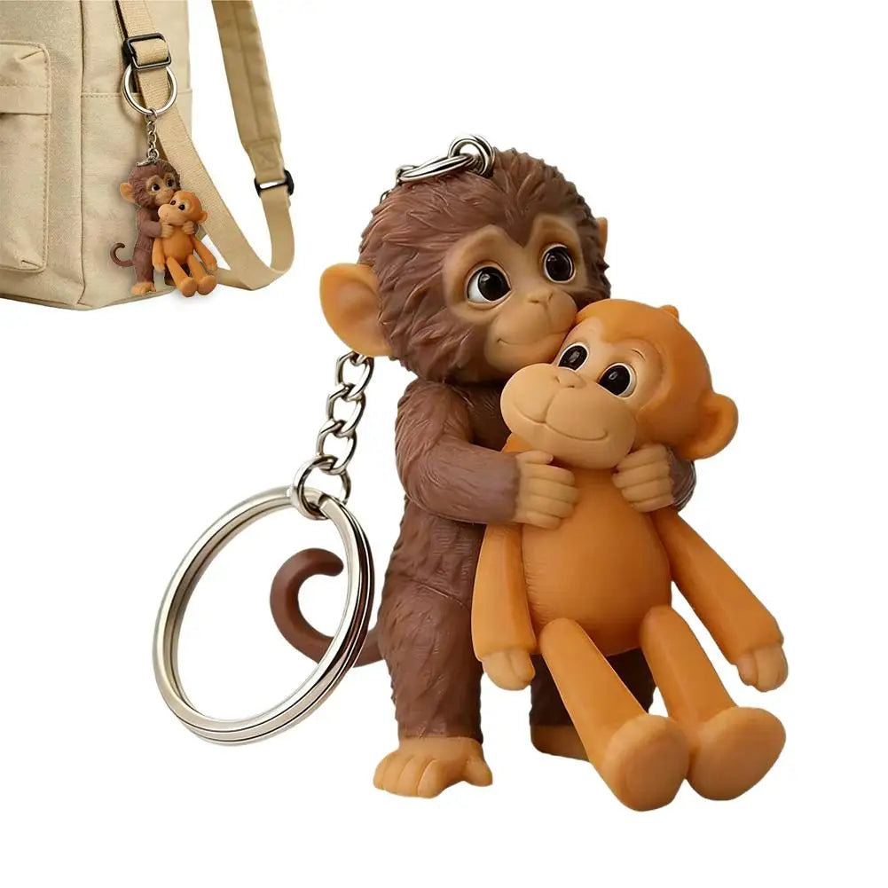 Punch The Monkey Keychain – Cute Animal Bag Charm & Key Ring Animal Keychain Charm Zpaxo style2