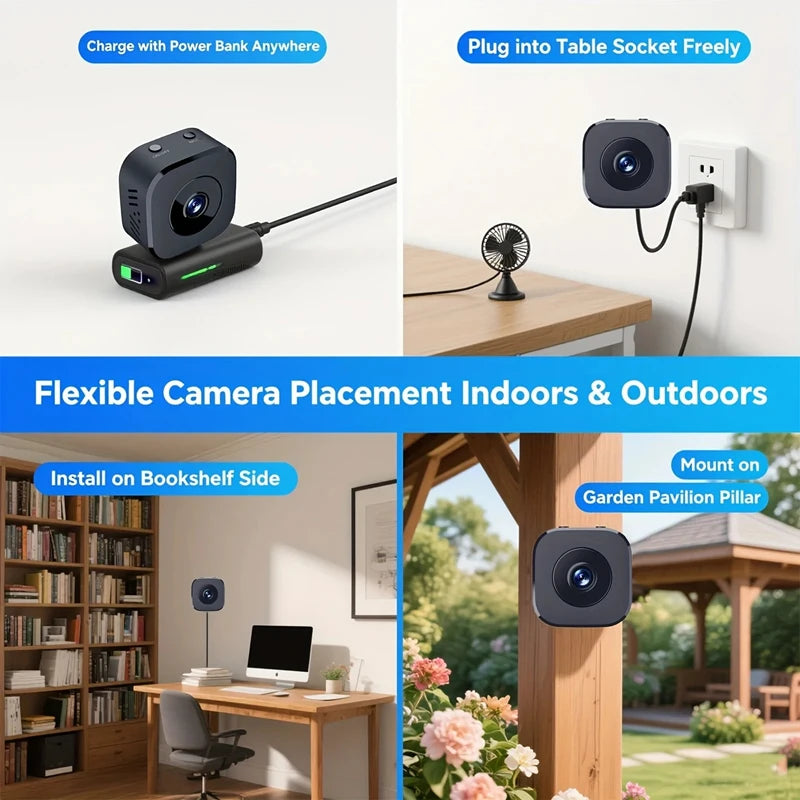 4K Mini Security Camera Wireless Wifi Monitoring Protection Remote