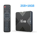 X98H TV Box Android12 Allwinner H618 2GB 16GB 4GB 32GB Storage 3D BT5 Zpaxo X98H-2G16G 100V-240V EU Plug