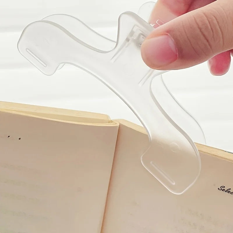 Transparent Plastic Book Clip Simple Reading Aid Fixed Holder
