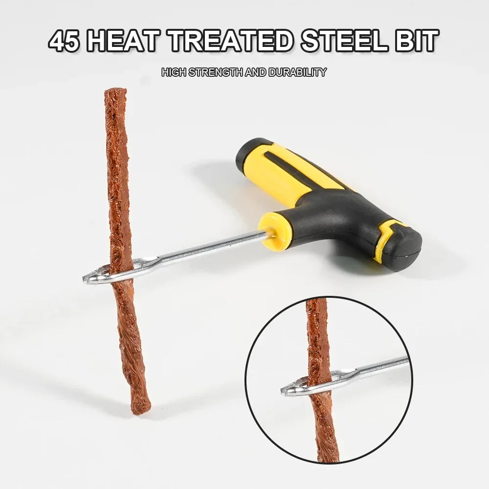 20 Car Tire Repair Tool Tubeless Tyre Puncture Plug Studding Garage