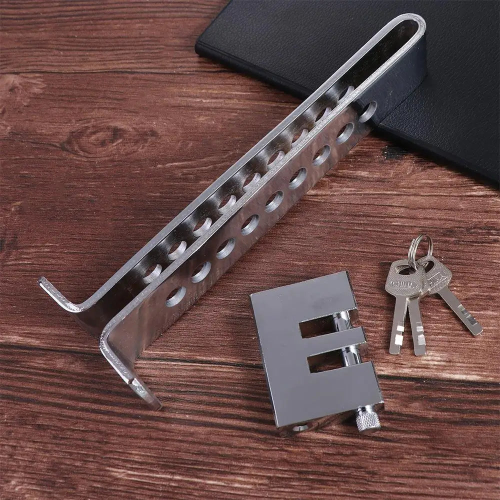 Stainless Steel Auto Car Brake Clutch Pedal Lock Security Anti-theft Zpaxo