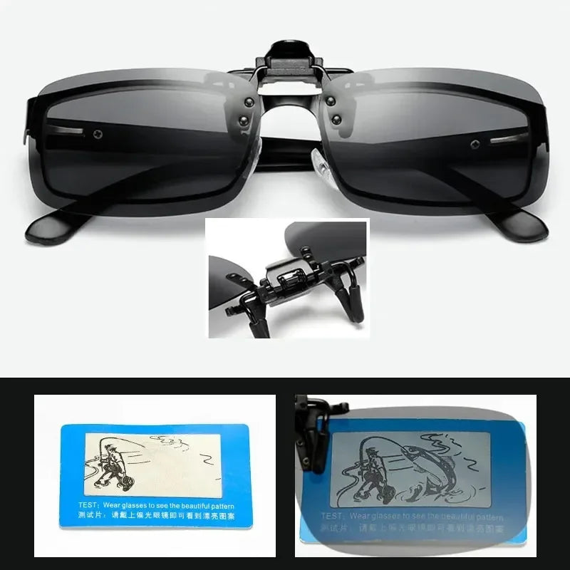 Polarized Clip-On Sunglasses UV400 – HD Driving & Outdoor Shades