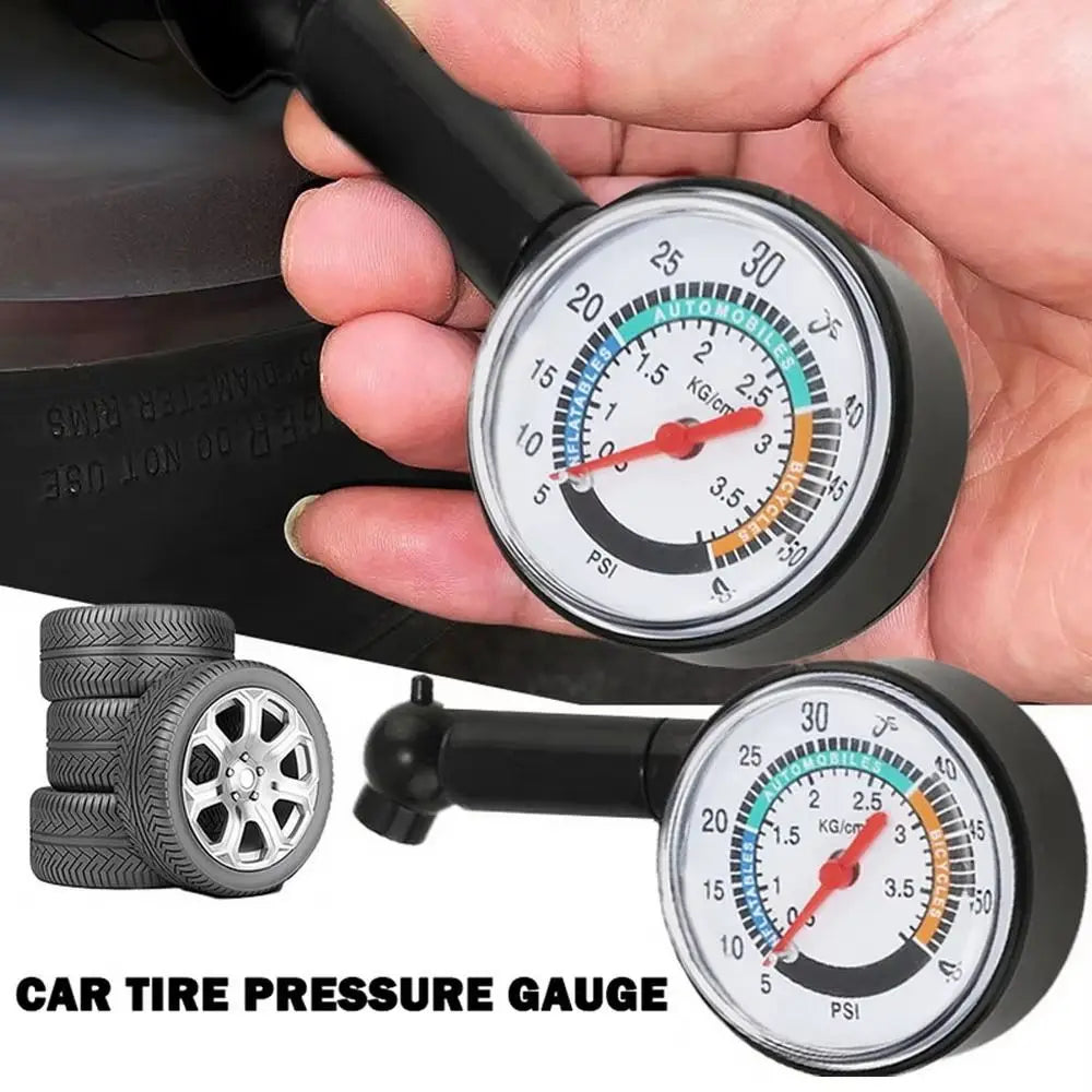 Analog Gauge Tire Pressure Dial Meter Precision Auto Inflation Zpaxo