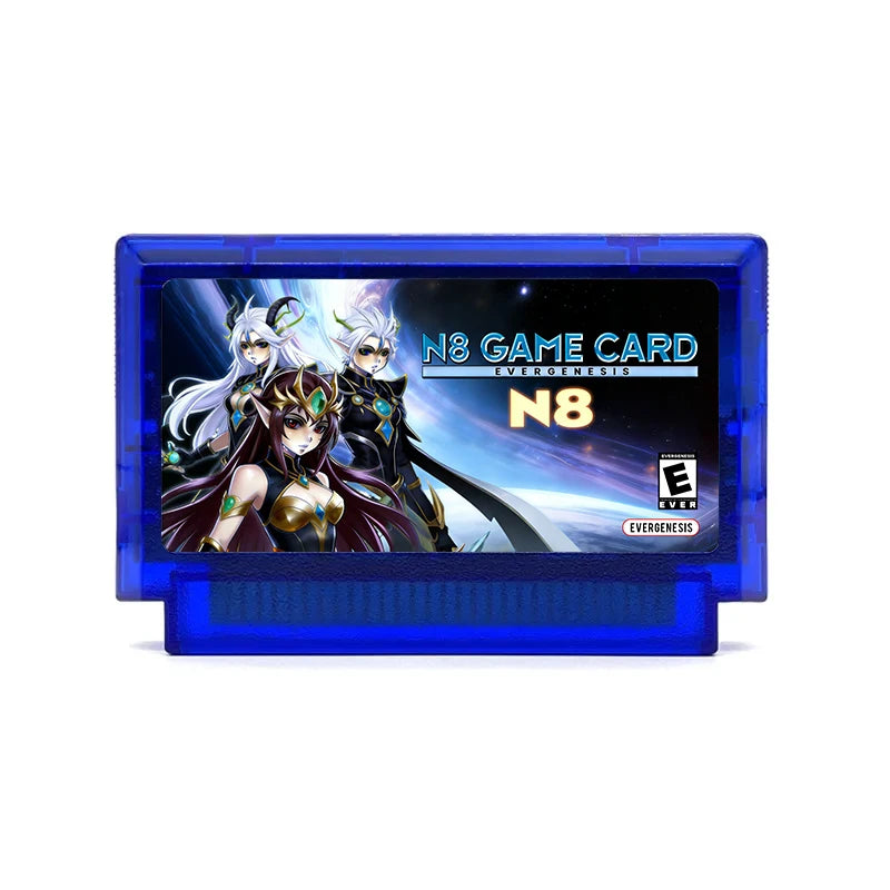 New 2000 in 1 Games FC N8 Flash Cartridge OS V1.24 Support 177 Mapper with 4GB Card for Family Computer 8-Bit Video Game Console Zpaxo Blue-09-4GB Card