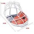 Hot Baseball Cap Washer Bag for Washing Machine Anti-Deformation Hat Cleaning Cage Frame Holder Home Laundry Guard Support Zpaxo White