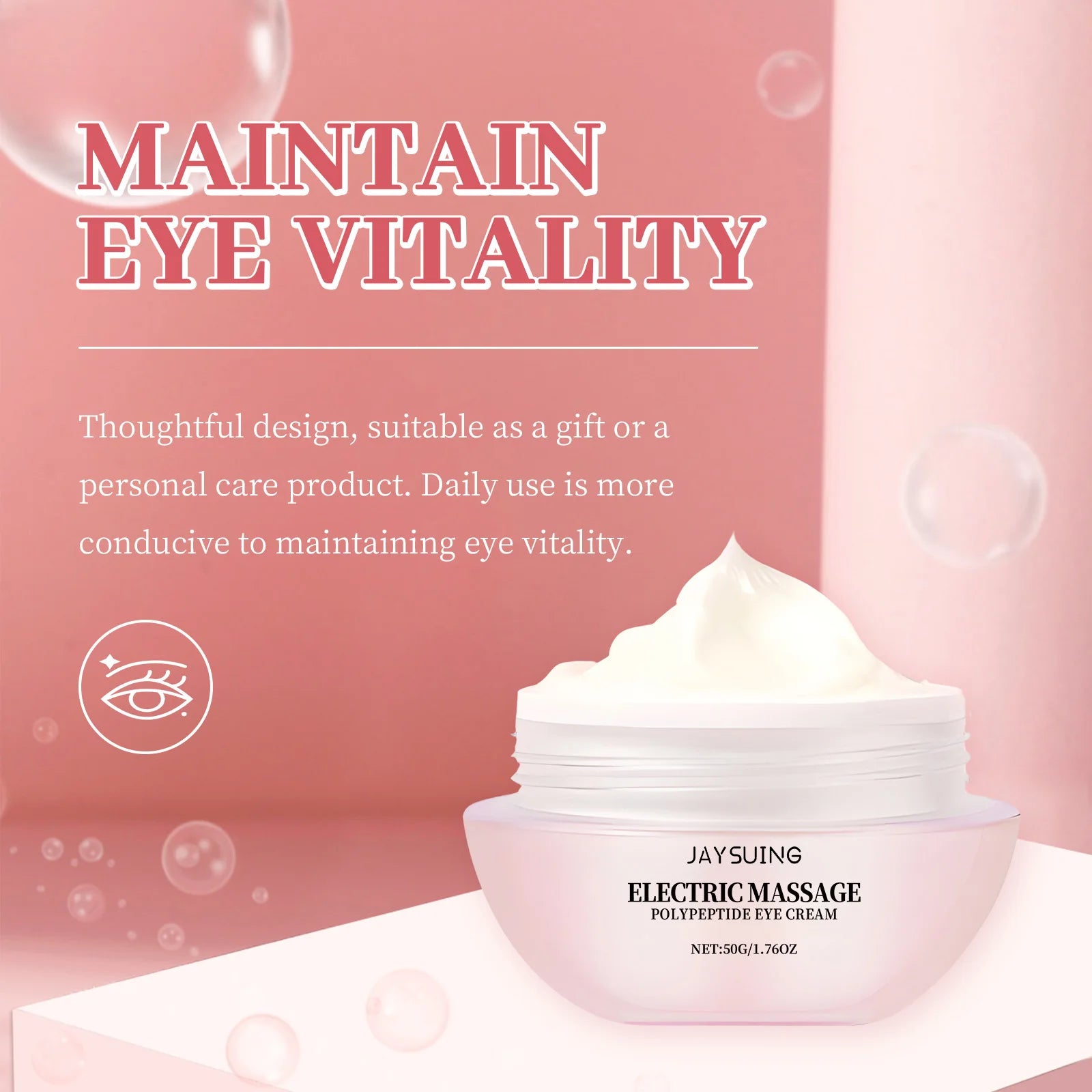 Electric Cooling Eye Massage Cream Anti-wrinkle Firming Gel Roller Zpaxo