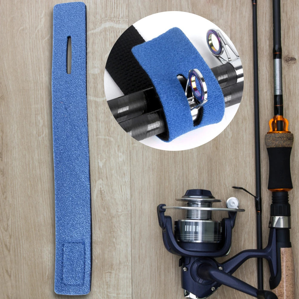 Fishing Rod Tie Holder Adjustable Fit Fastener Ties Accessory