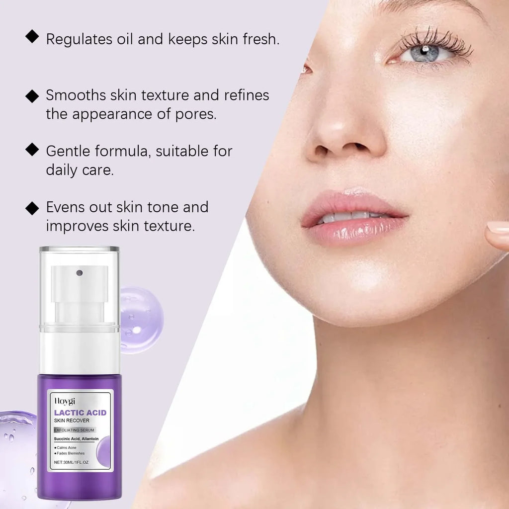 Exfoliating Serum Anti Acne Reliece Dryness Shrink Pores Remove Dead Skin Brightening Lactic Acid Serum Nourishing Face Essence Zpaxo