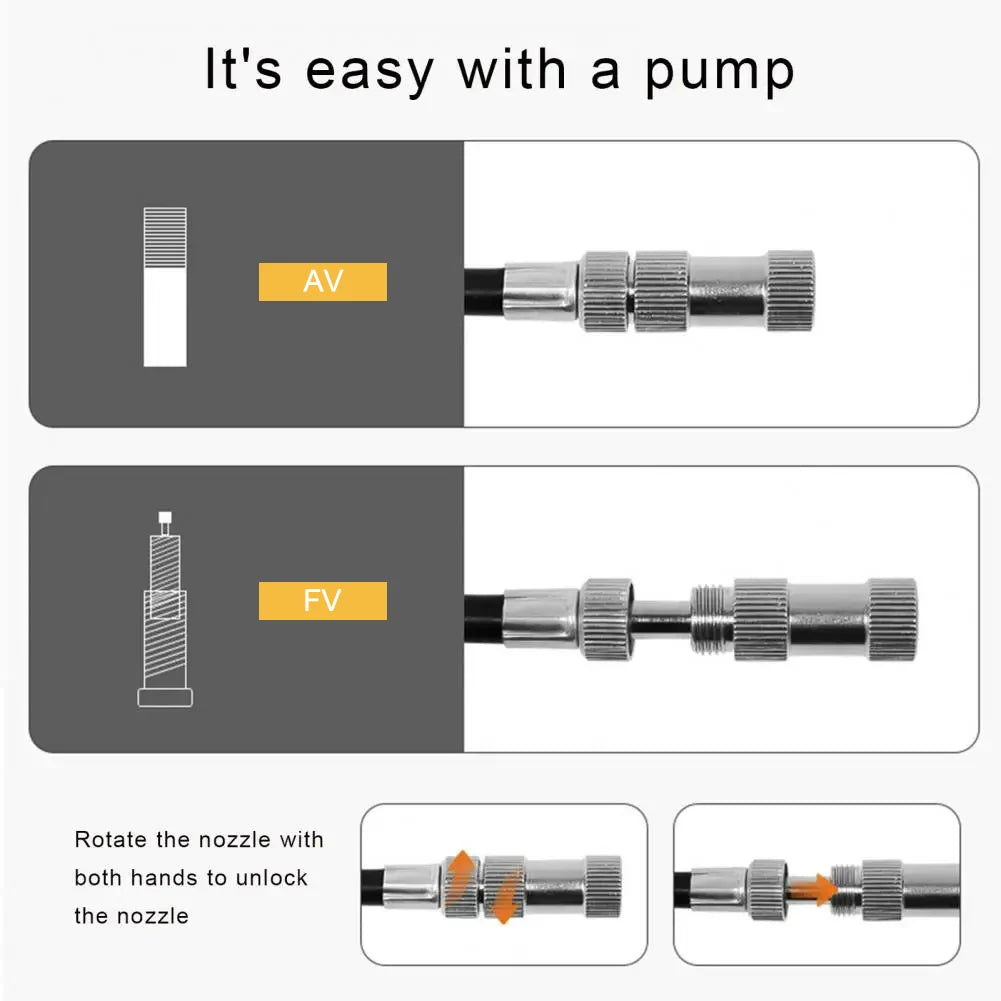Bicycle Pump Portable High Pressure Bike Pump with Gauge for Universal Handheld Tire Inflation Lightweight Cycling Accesseries Zpaxo