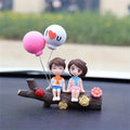 Tree Branch Couple Car Ornament – Resin Dashboard Decor Car Interior Ornament Zpaxo Blue