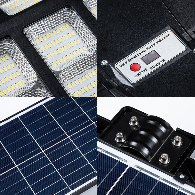 800W 1200W 1500W LED Solar Lamp Wall Street Lights Bright Motion Zpaxo