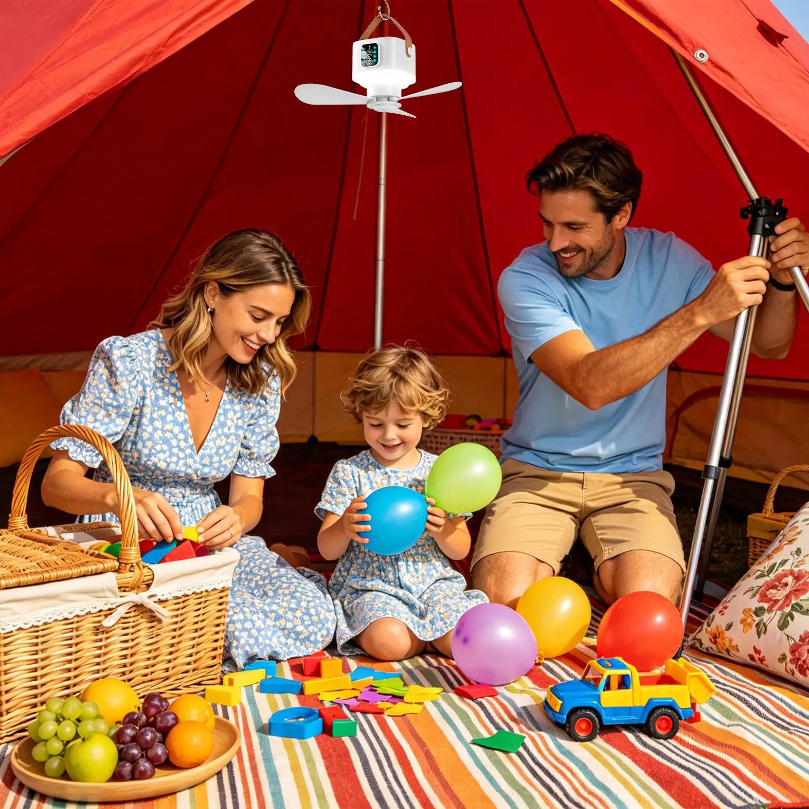 Rechargeable Ceiling Fan Remote Control 3600mAh LED Light Gazebo