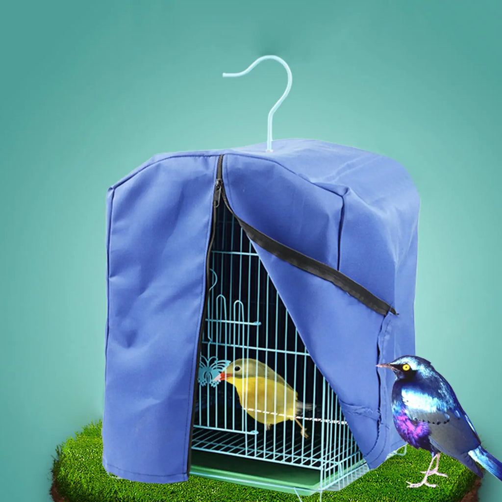 Bird Cage Cover Warm Windproof Zippered Parrot Lovebirds Budgies