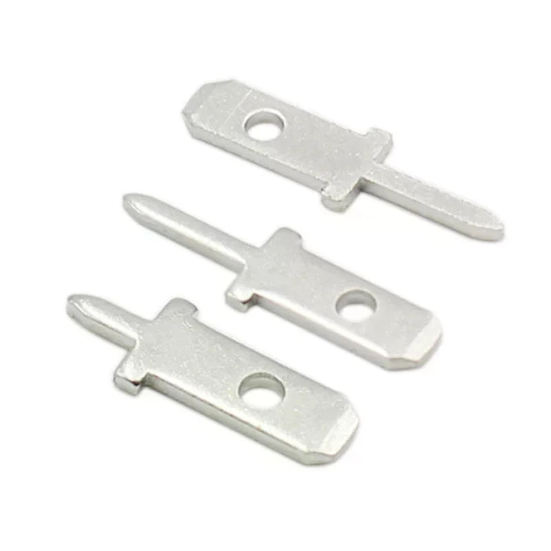 50pcs 2.8 Inserts Plug Spring Terminal PCB Solder Lug Thickness 0.8mm One Legs ,PCB Welding Sheet Zpaxo