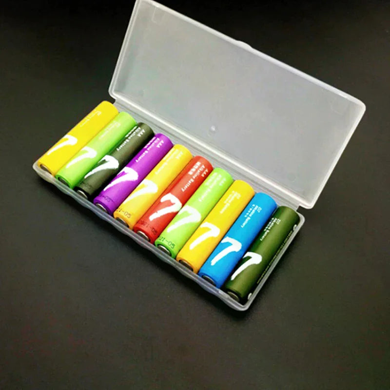 For 10pcs AAA Batteries Portable plastic battery case cover holder storage box Zpaxo