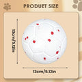 Pet Toy Dog Ball Elastic Interactive Teeth Cleaning Chewers Toy Soccer Ball For Living Room Balcony Yard Garden Camping Travel Zpaxo White China Mainland