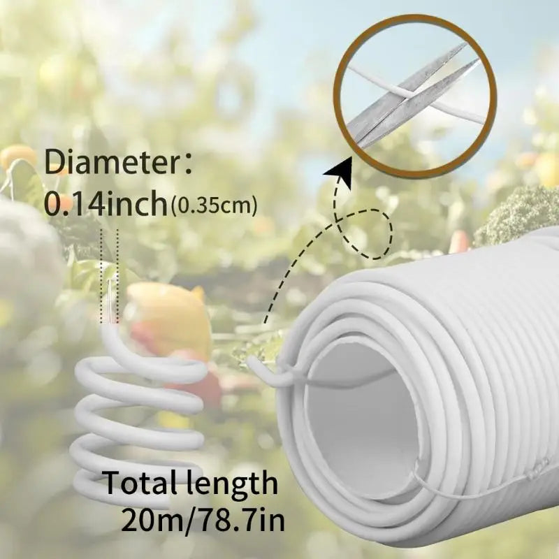 Garden Wire Sheathed Flexible Binding Tie Flower Soft Plant Support
