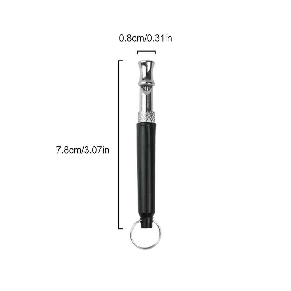 Adjustable Ultrasonic Dog Whistle Metal Anti Barking Tool Silent