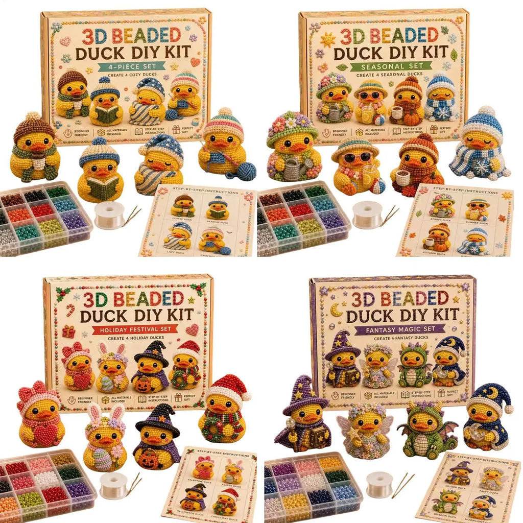 Bead Animal Making Cute Duck Handmade Toys Embroidery Jewelry Craft