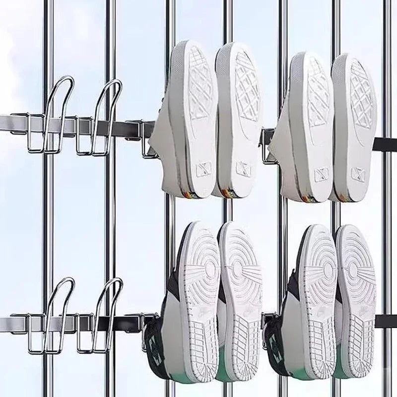 Shoes Drying Rack Shoe Display Hook Shoes Drying Rack Stainless Steel Shoes Hanger For Closet Organization Zpaxo