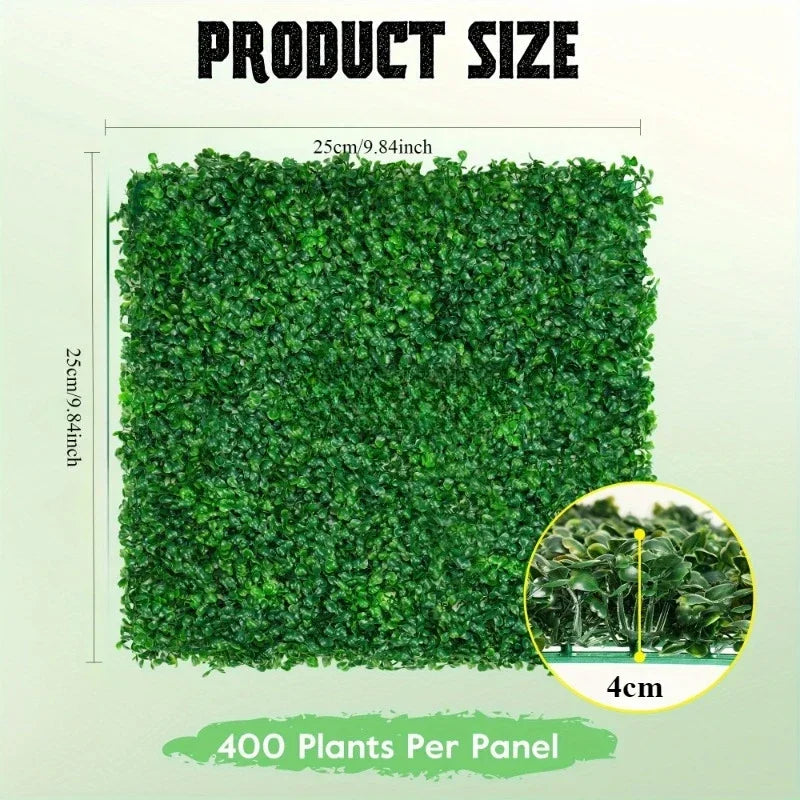 Artificial Milan Grass Board Plastic Fake Lawn Wall Indoor Home