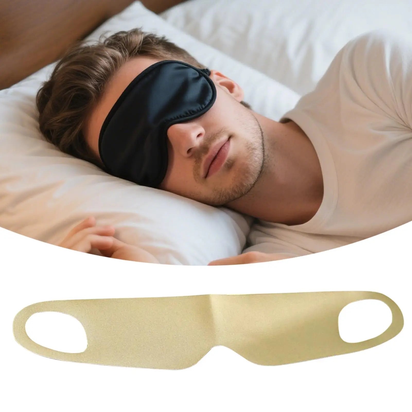 Sleeping Masque Light Blocking Cover Night Eye Elastic Strap Home