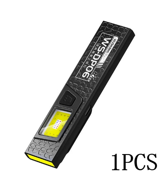 KDULIT Magnetic Clip LED Flashlight – Rechargeable EDC Work Light