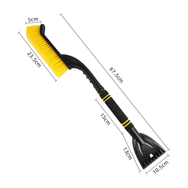 2 in 1 Multi-Functional Car Snow Removable Brush Winter Car Ice Shovel Extendable Ice Scraper Car Cleaning & Maintenance Tools Zpaxo mb-a4