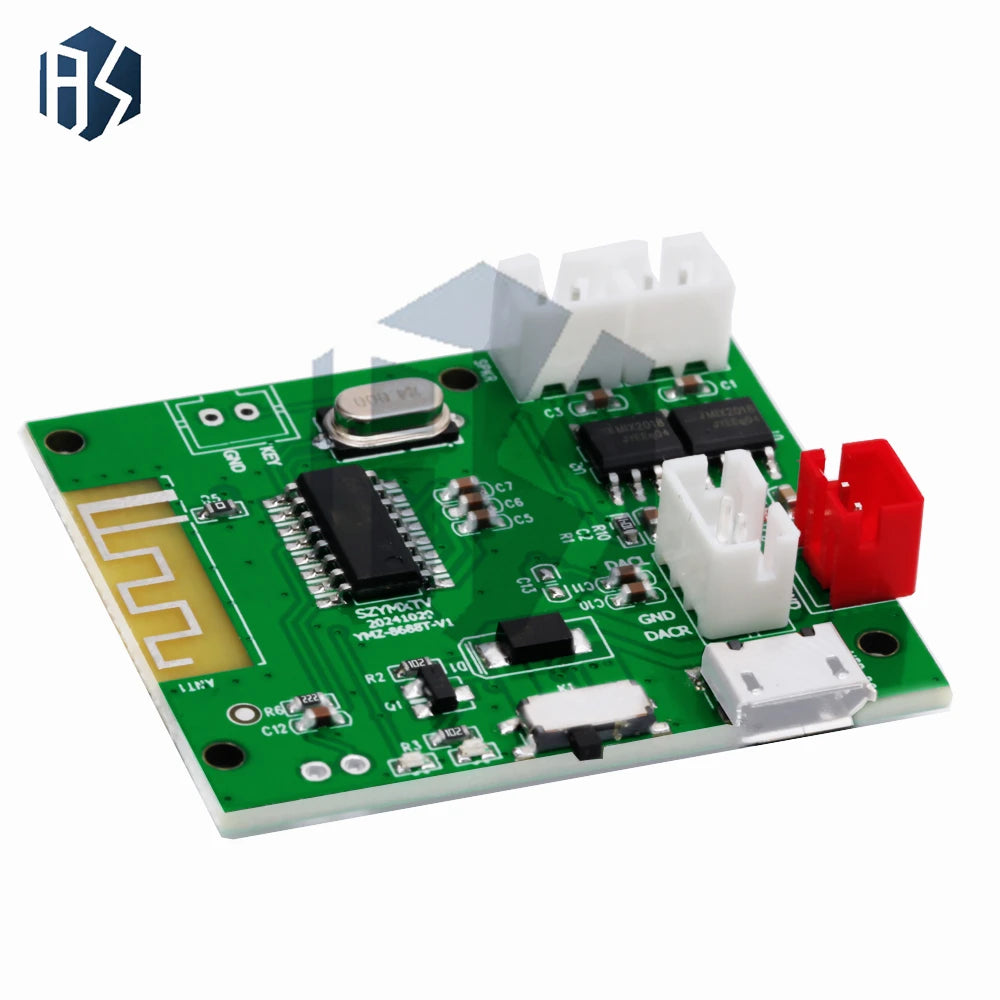 Bluetooth 5 3 TWS Stereo Amplifier Module 5W+5W 7V 5V Micro USB Mini Zpaxo