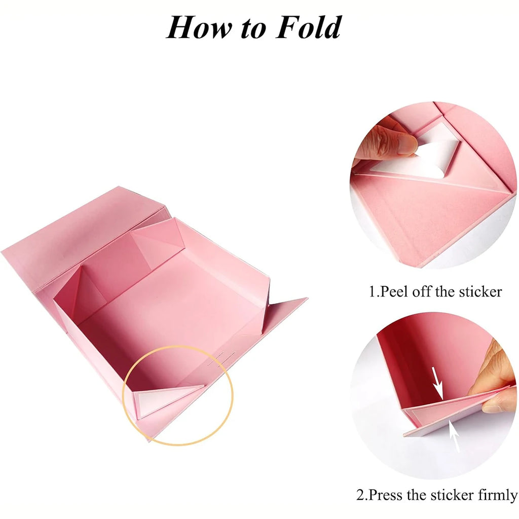 Pink Magnetic Gift Box – Luxury Foldable Wrapping Box