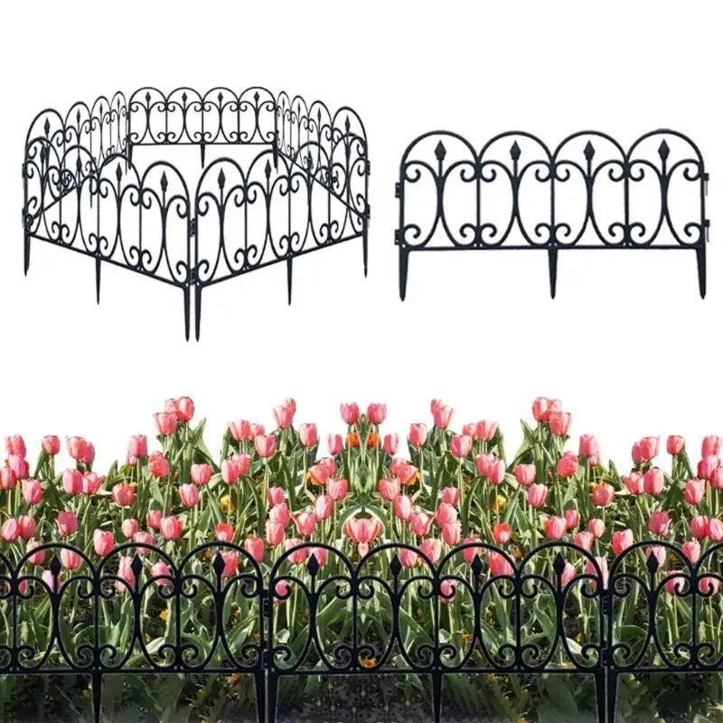 Decorative Garden Fence Outdoor Rustproof Wire Border Foldable Zpaxo