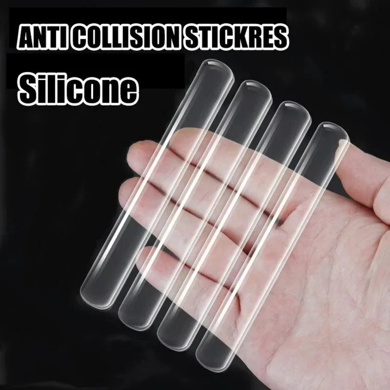 10- Self-adhesive Silicone Furniture Pads Cot Bumper Fridge Strips