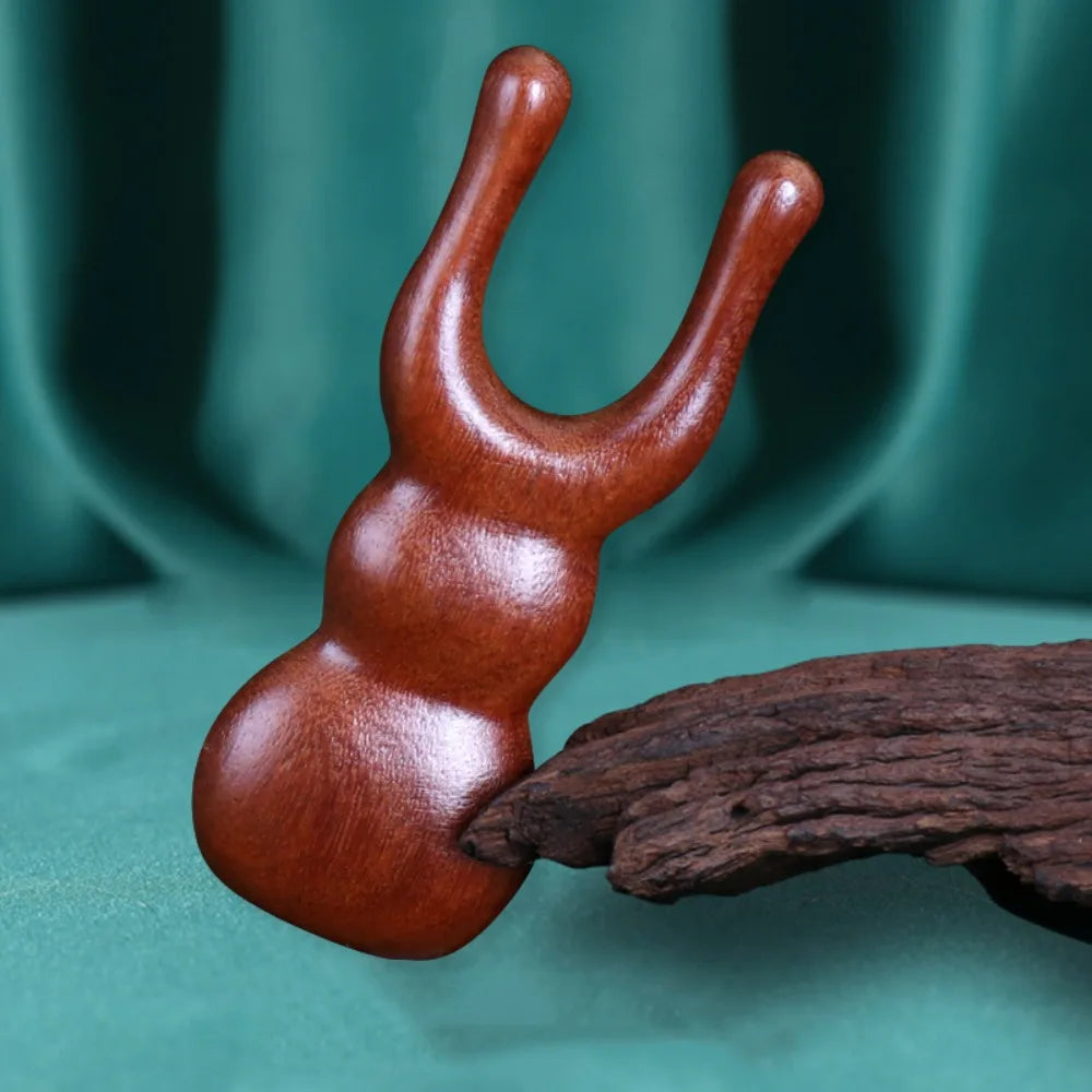 Sandalwood Body Meridian Massage Comb Wide Tooth Animal Shaped Wood Zpaxo 1