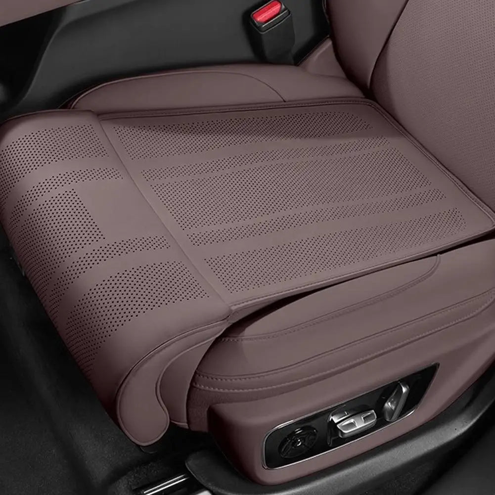 Car Seat Leg Support Cushion | Nappa Leather Memory Foam Extender Car Seat Cushion Zpaxo Other Four Seasons brown