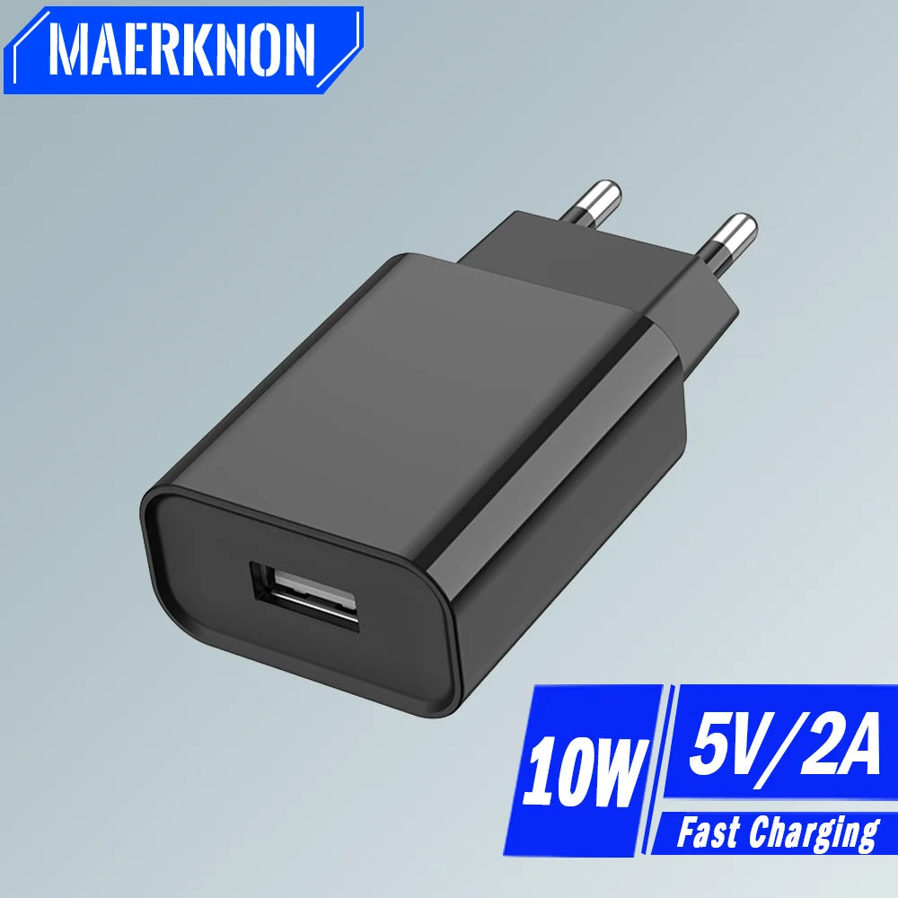 5V 2A USB Wall Charger 10W – EU/US Plug, iPhone & Android USB Wall Charger Zpaxo