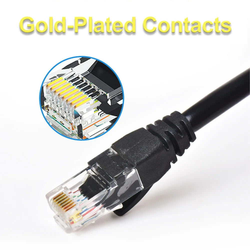 10m Ethernet Cable Cat6 Gigabit Speed 1000Mbps Internet RJ45 Shielded