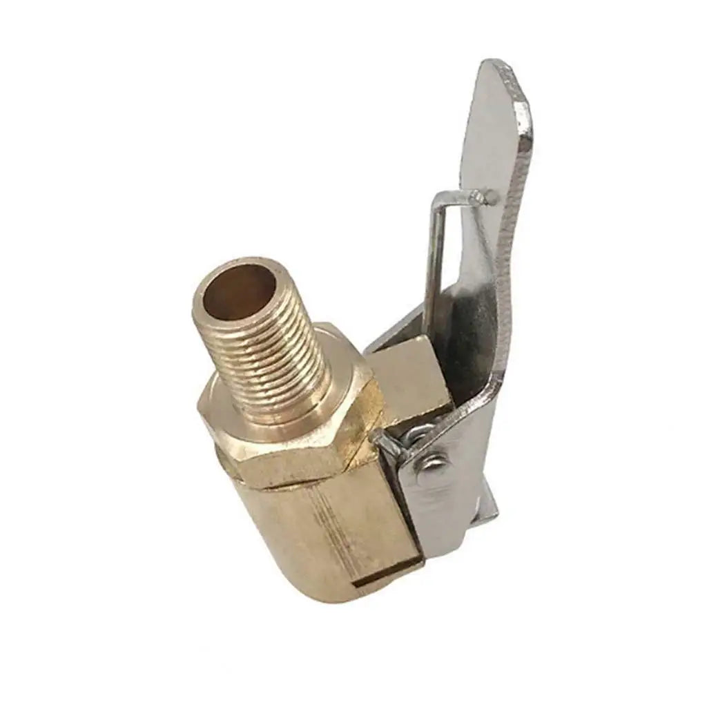 Car Tire Air Chuck Inflator Pump Valve Connector Clip-on Adapter
