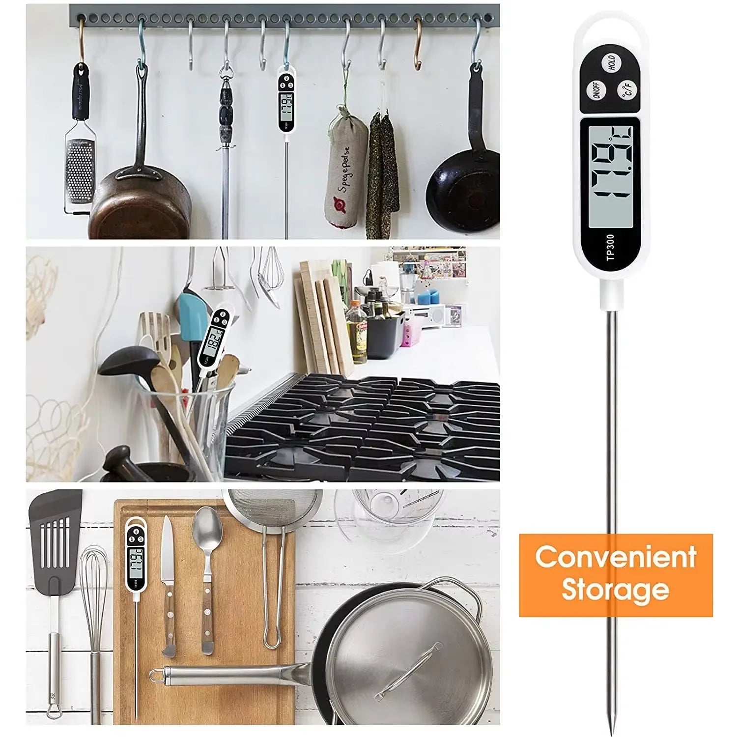 Stainless Steel Probe Type Household Food Thermometer Pen Type Milk Temperature Cooking Food Thermometer Zpaxo