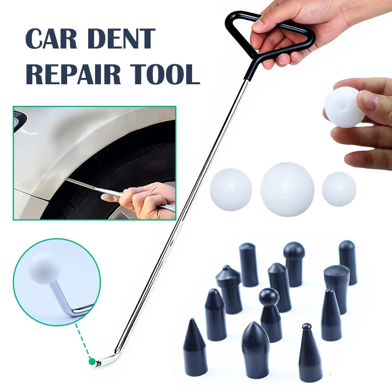22-Inch Carbon Steel Dent Removal Rods Paintless Repair Tool Car Zpaxo