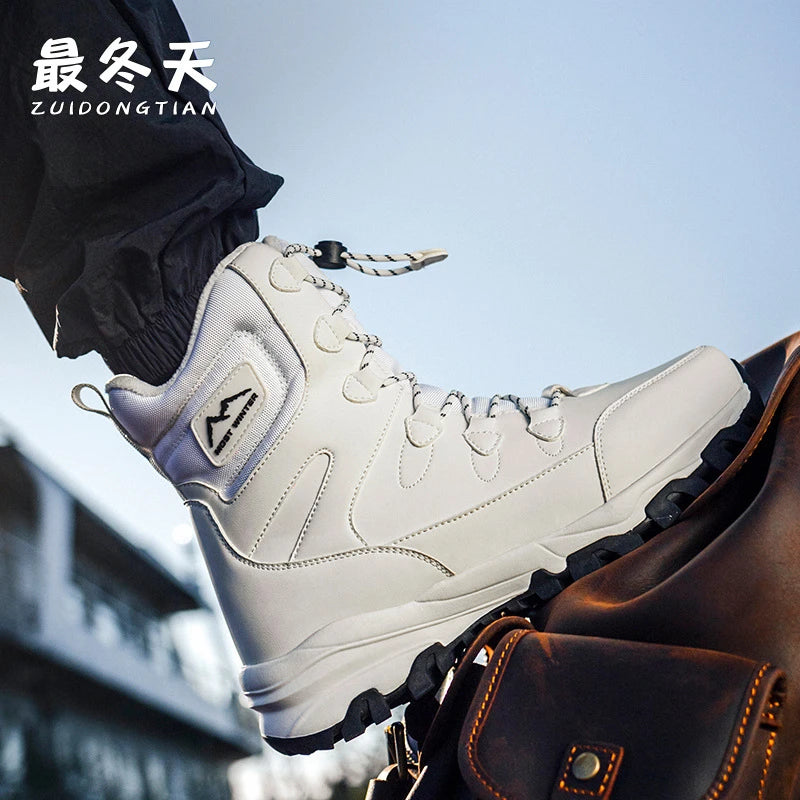 Same Snow Boots Men Women Waterproof Non-slip Warm Cold-proof Velvet Zpaxo